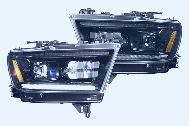 Dodge Ram 1500 (19+): XB Plug-N-Play LED Headlights LF523